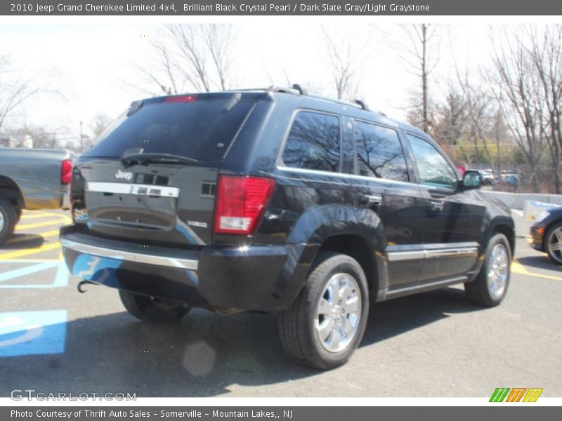 Brilliant Black Crystal Pearl / Dark Slate Gray/Light Graystone 2010 Jeep Grand Cherokee Limited 4x4