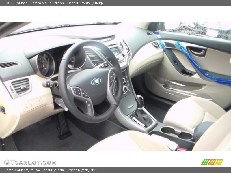 Desert Bronze / Beige 2016 Hyundai Elantra Value Edition
