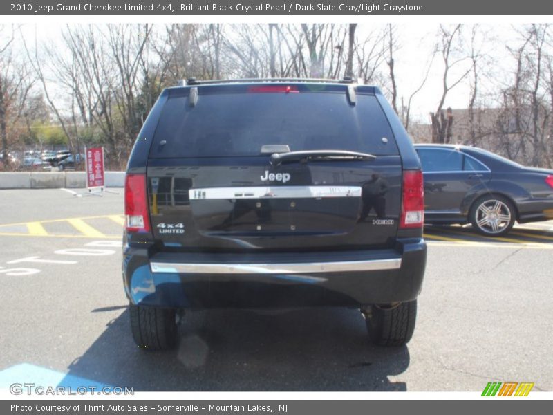 Brilliant Black Crystal Pearl / Dark Slate Gray/Light Graystone 2010 Jeep Grand Cherokee Limited 4x4