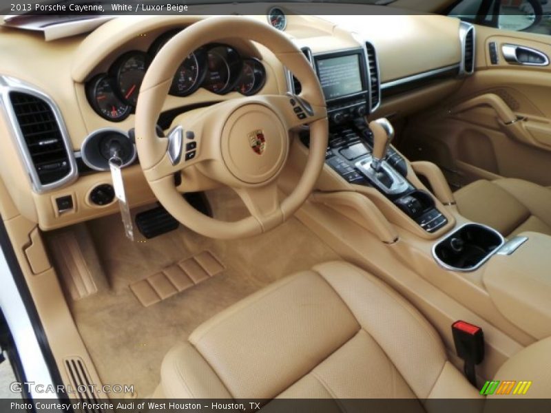 White / Luxor Beige 2013 Porsche Cayenne