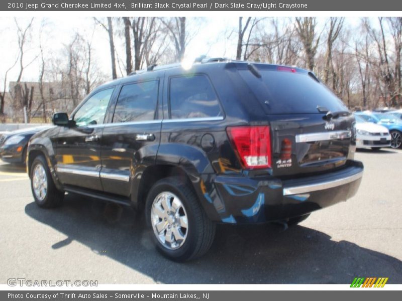 Brilliant Black Crystal Pearl / Dark Slate Gray/Light Graystone 2010 Jeep Grand Cherokee Limited 4x4
