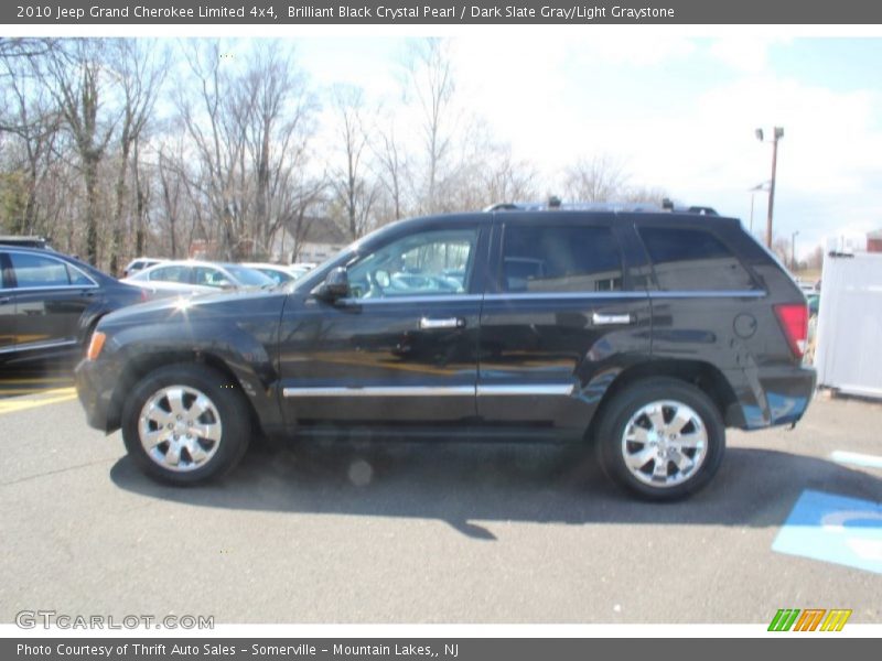 Brilliant Black Crystal Pearl / Dark Slate Gray/Light Graystone 2010 Jeep Grand Cherokee Limited 4x4