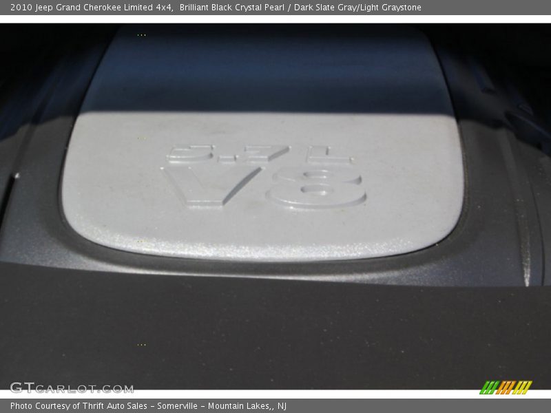 Brilliant Black Crystal Pearl / Dark Slate Gray/Light Graystone 2010 Jeep Grand Cherokee Limited 4x4