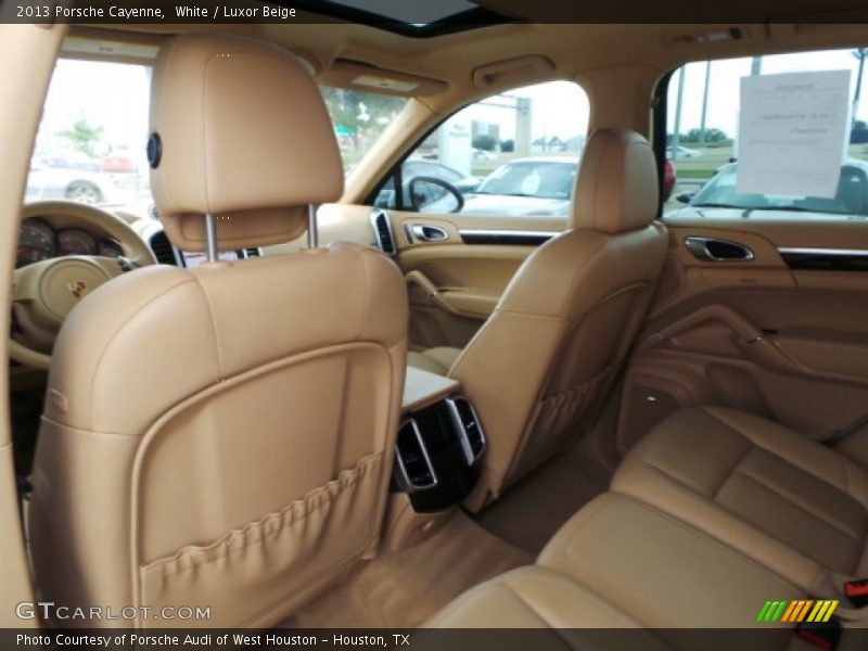 White / Luxor Beige 2013 Porsche Cayenne