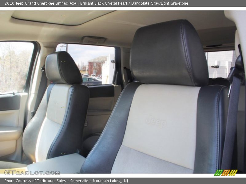 Brilliant Black Crystal Pearl / Dark Slate Gray/Light Graystone 2010 Jeep Grand Cherokee Limited 4x4
