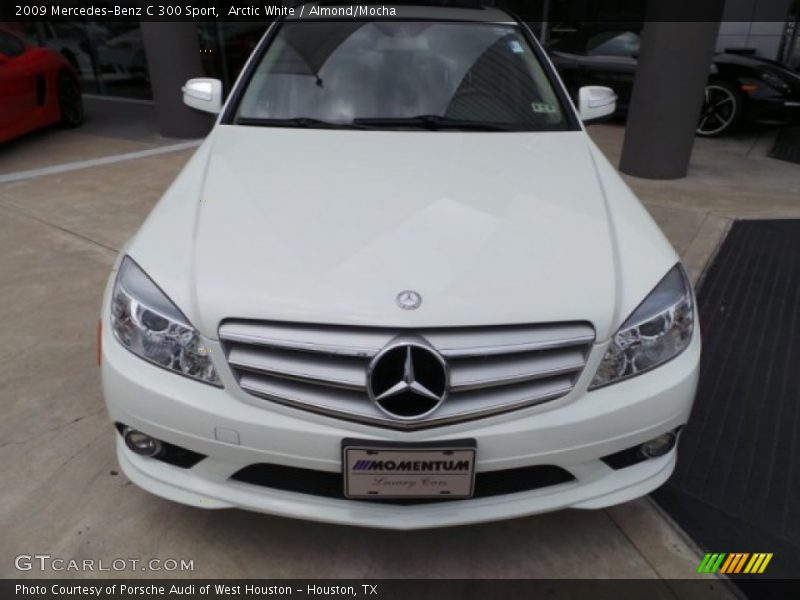 Arctic White / Almond/Mocha 2009 Mercedes-Benz C 300 Sport