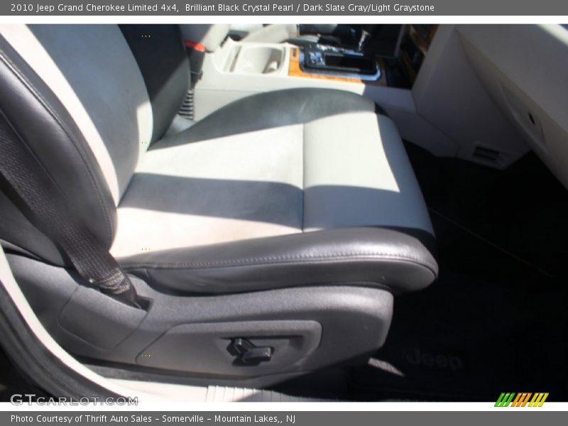 Brilliant Black Crystal Pearl / Dark Slate Gray/Light Graystone 2010 Jeep Grand Cherokee Limited 4x4