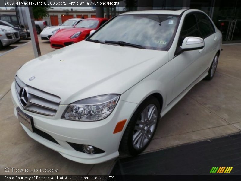 Arctic White / Almond/Mocha 2009 Mercedes-Benz C 300 Sport