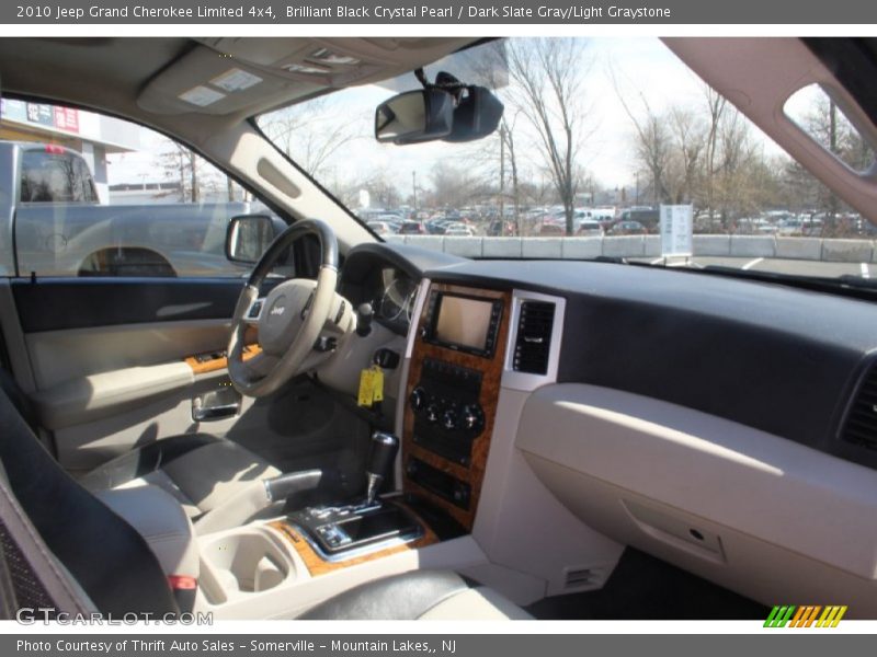 Brilliant Black Crystal Pearl / Dark Slate Gray/Light Graystone 2010 Jeep Grand Cherokee Limited 4x4