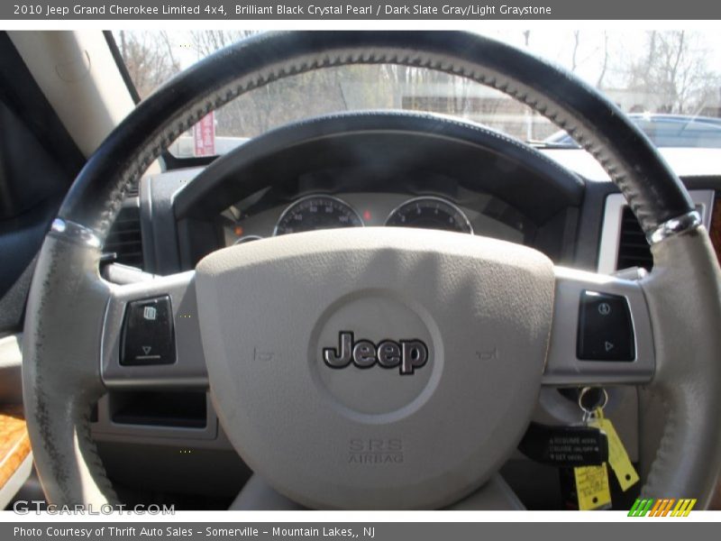 Brilliant Black Crystal Pearl / Dark Slate Gray/Light Graystone 2010 Jeep Grand Cherokee Limited 4x4
