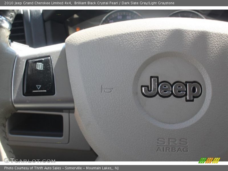 Brilliant Black Crystal Pearl / Dark Slate Gray/Light Graystone 2010 Jeep Grand Cherokee Limited 4x4