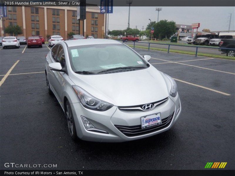 Silver / Gray 2016 Hyundai Elantra Limited
