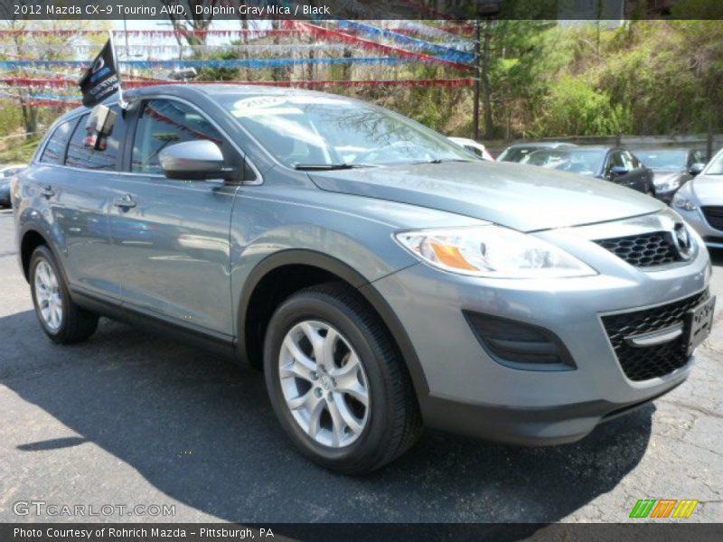 Dolphin Gray Mica / Black 2012 Mazda CX-9 Touring AWD