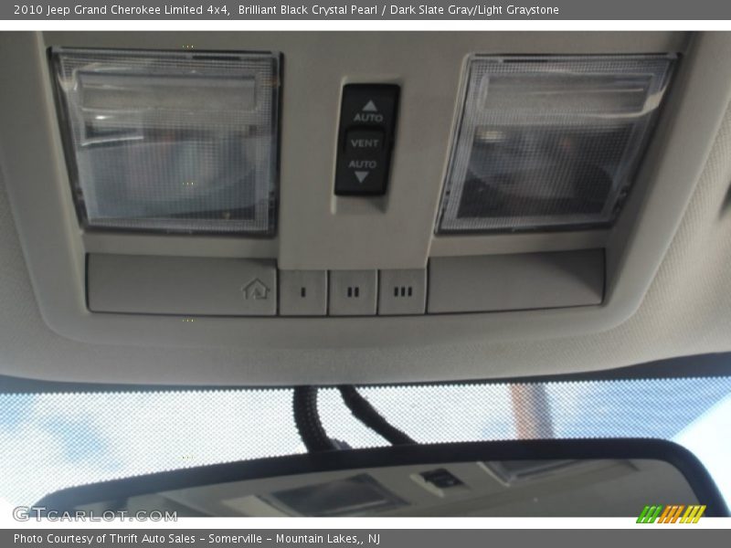 Brilliant Black Crystal Pearl / Dark Slate Gray/Light Graystone 2010 Jeep Grand Cherokee Limited 4x4