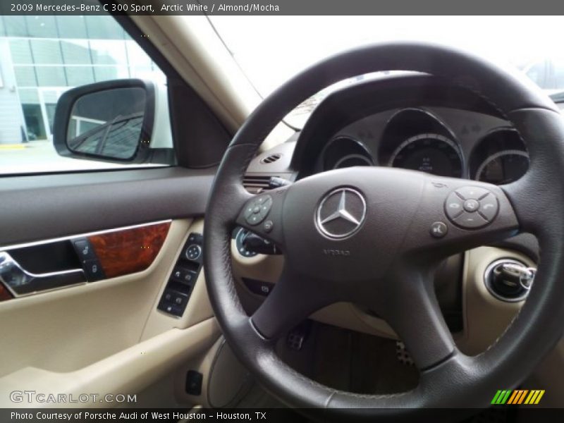 Arctic White / Almond/Mocha 2009 Mercedes-Benz C 300 Sport