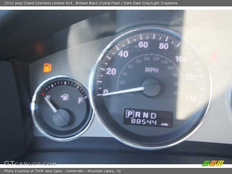 Brilliant Black Crystal Pearl / Dark Slate Gray/Light Graystone 2010 Jeep Grand Cherokee Limited 4x4