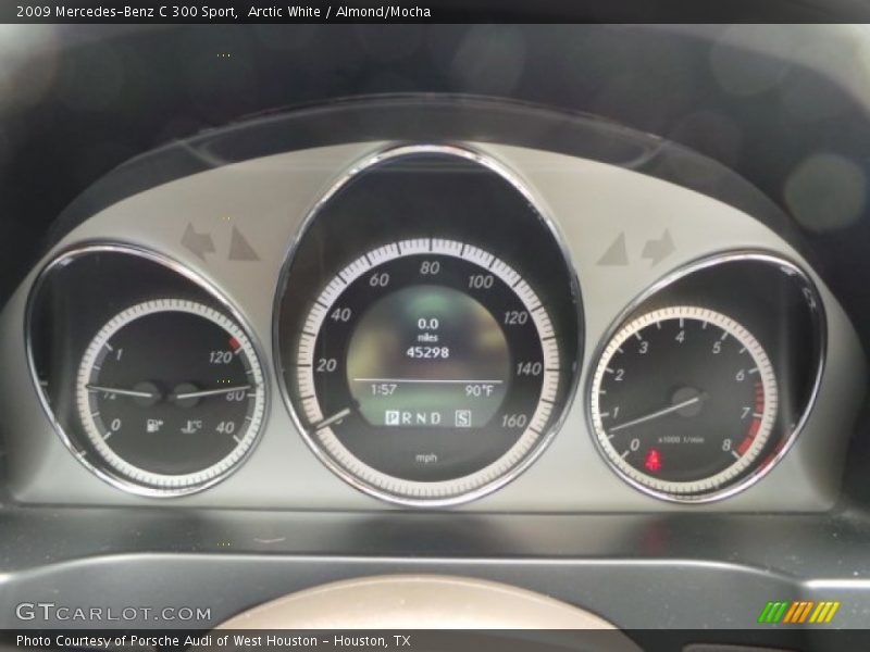 Arctic White / Almond/Mocha 2009 Mercedes-Benz C 300 Sport