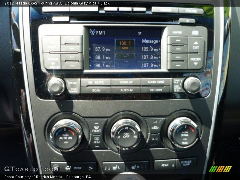 Dolphin Gray Mica / Black 2012 Mazda CX-9 Touring AWD