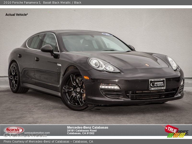 Basalt Black Metallic / Black 2010 Porsche Panamera S