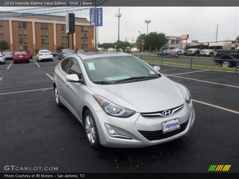 Silver / Black 2016 Hyundai Elantra Value Edition
