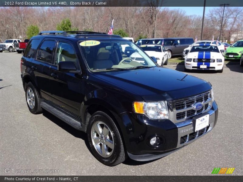 Ebony Black / Camel 2012 Ford Escape Limited V6 4WD