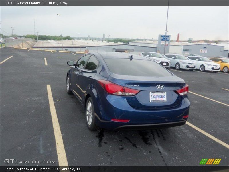 Blue / Gray 2016 Hyundai Elantra SE