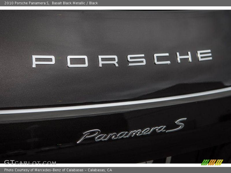 Basalt Black Metallic / Black 2010 Porsche Panamera S