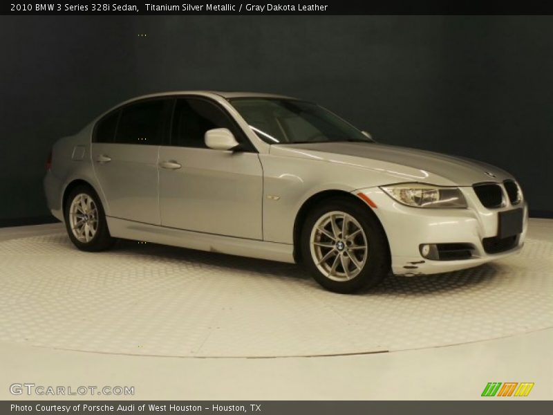 Titanium Silver Metallic / Gray Dakota Leather 2010 BMW 3 Series 328i Sedan