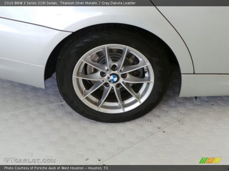 Titanium Silver Metallic / Gray Dakota Leather 2010 BMW 3 Series 328i Sedan