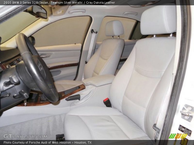 Titanium Silver Metallic / Gray Dakota Leather 2010 BMW 3 Series 328i Sedan
