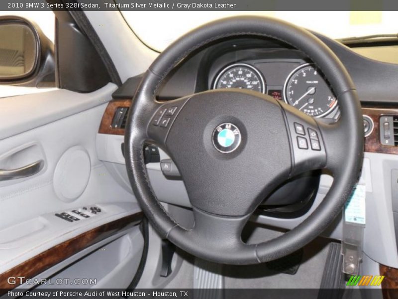 Titanium Silver Metallic / Gray Dakota Leather 2010 BMW 3 Series 328i Sedan