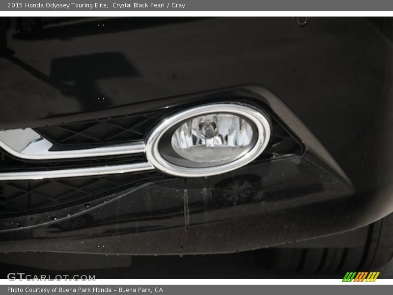 Crystal Black Pearl / Gray 2015 Honda Odyssey Touring Elite