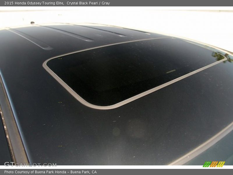 Crystal Black Pearl / Gray 2015 Honda Odyssey Touring Elite