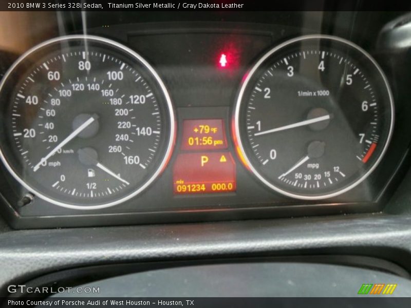 Titanium Silver Metallic / Gray Dakota Leather 2010 BMW 3 Series 328i Sedan