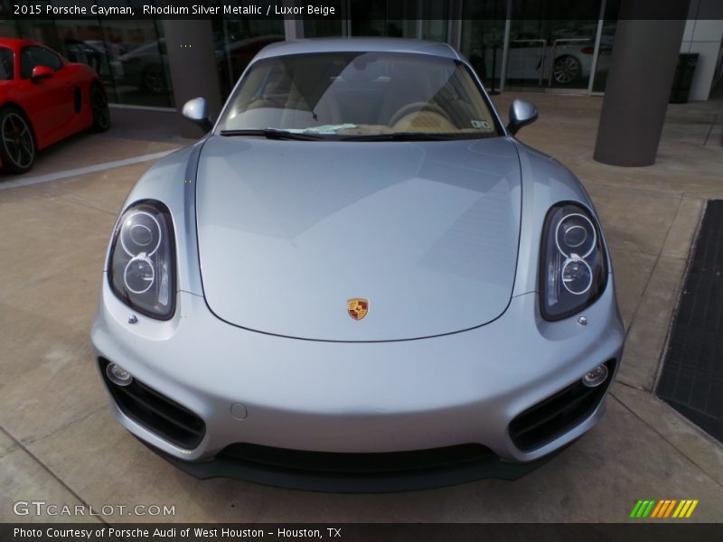 Rhodium Silver Metallic / Luxor Beige 2015 Porsche Cayman