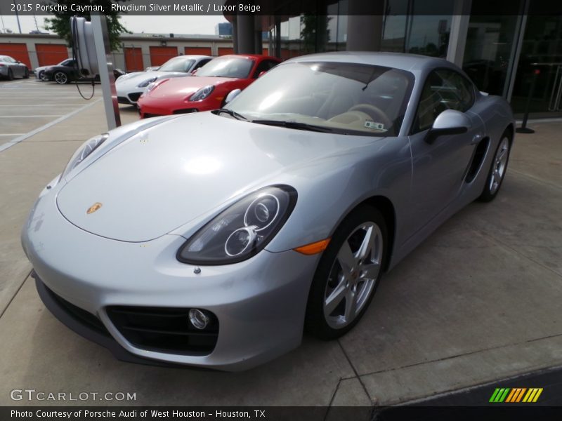 Rhodium Silver Metallic / Luxor Beige 2015 Porsche Cayman