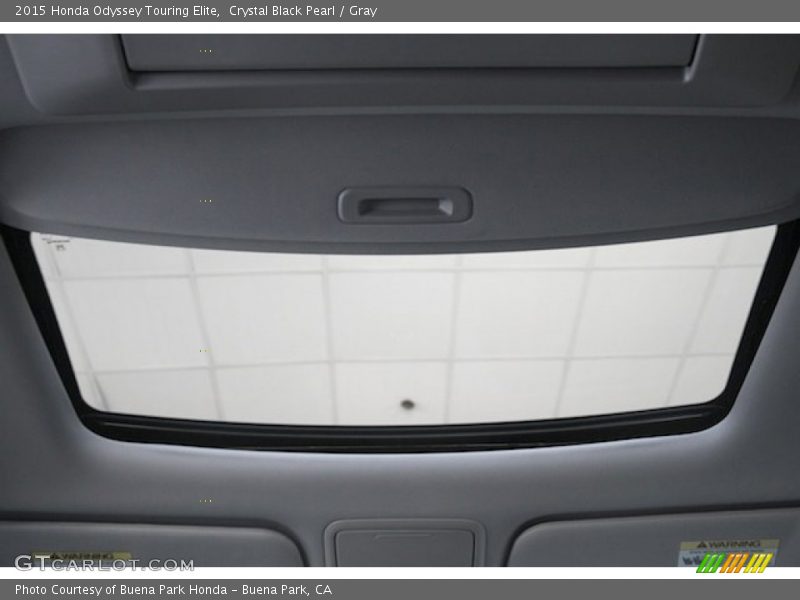 Crystal Black Pearl / Gray 2015 Honda Odyssey Touring Elite