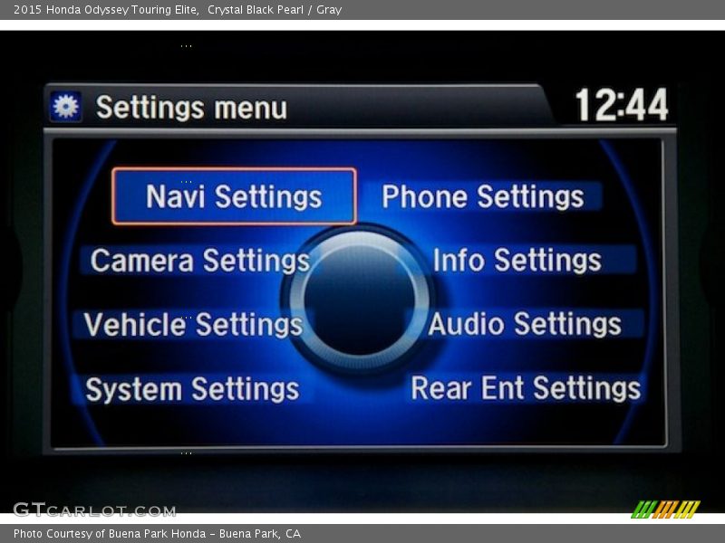 Crystal Black Pearl / Gray 2015 Honda Odyssey Touring Elite