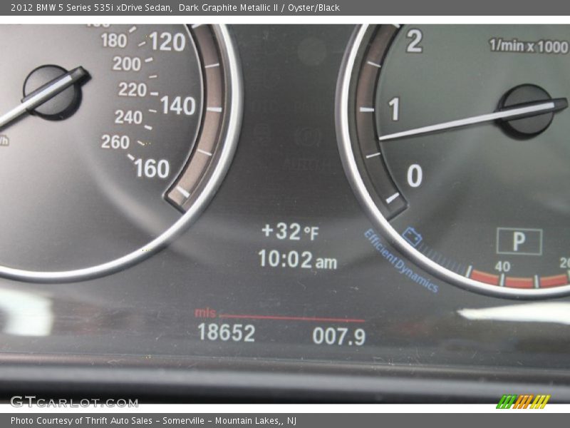 Dark Graphite Metallic II / Oyster/Black 2012 BMW 5 Series 535i xDrive Sedan