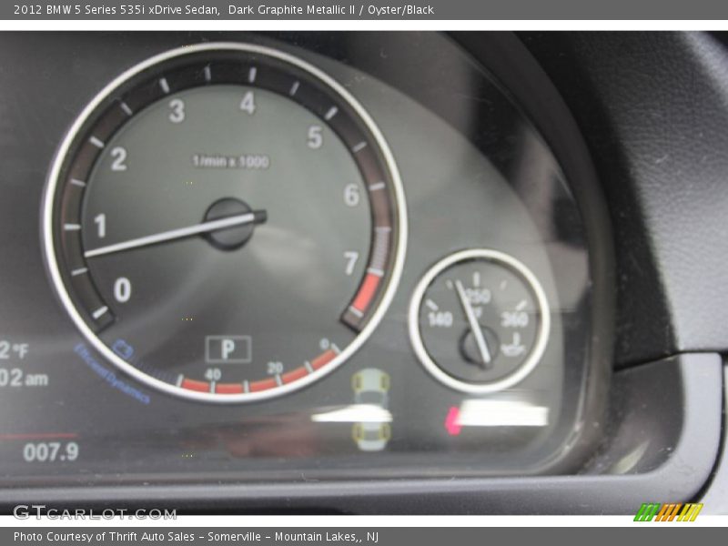 Dark Graphite Metallic II / Oyster/Black 2012 BMW 5 Series 535i xDrive Sedan