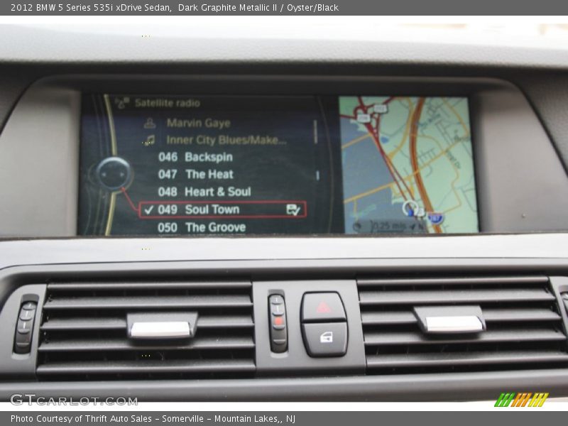 Dark Graphite Metallic II / Oyster/Black 2012 BMW 5 Series 535i xDrive Sedan