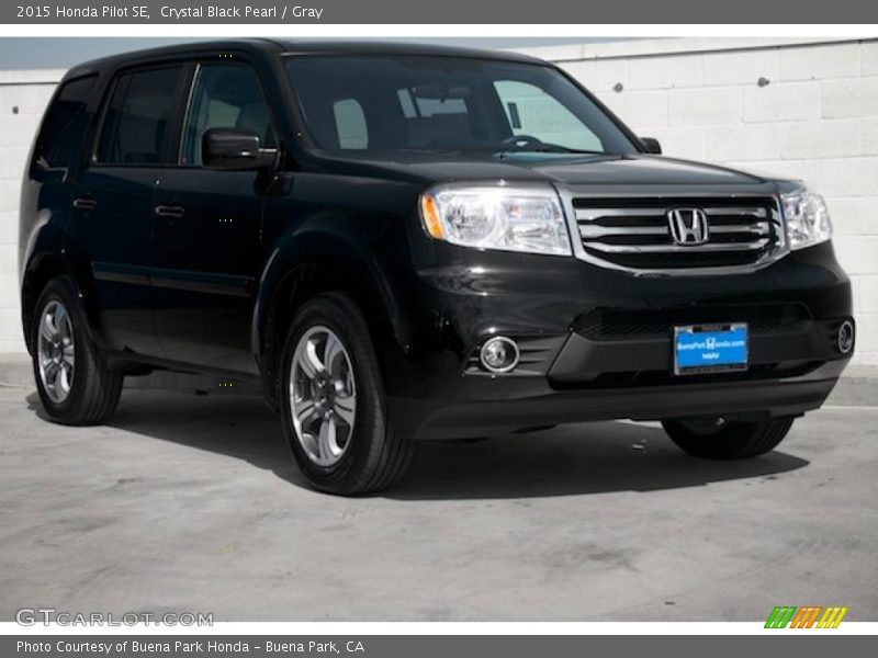 Crystal Black Pearl / Gray 2015 Honda Pilot SE
