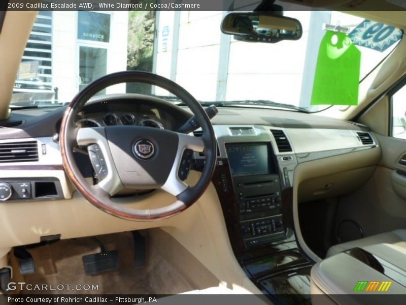 White Diamond / Cocoa/Cashmere 2009 Cadillac Escalade AWD