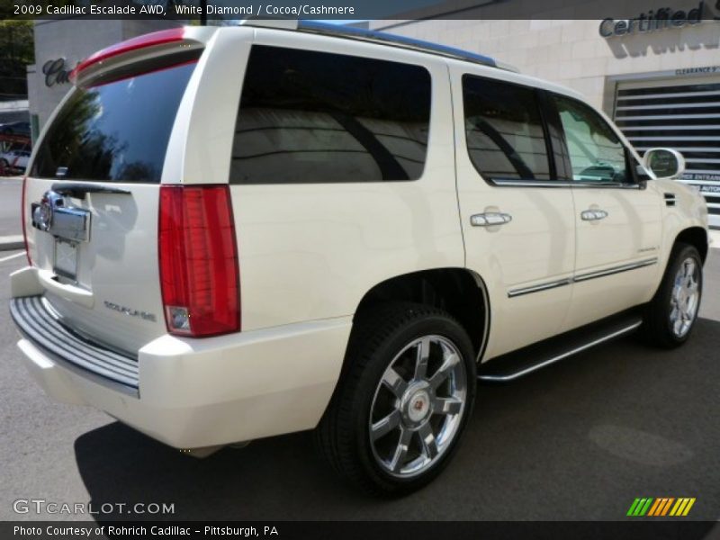 White Diamond / Cocoa/Cashmere 2009 Cadillac Escalade AWD