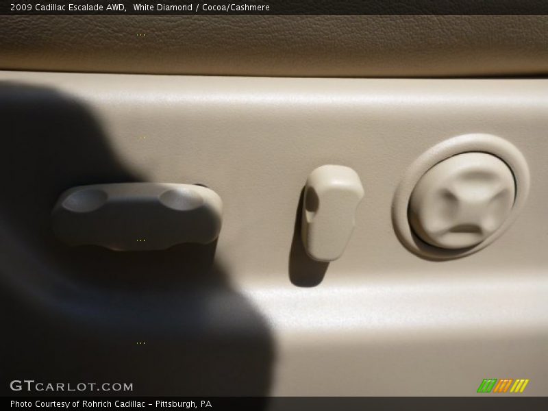 White Diamond / Cocoa/Cashmere 2009 Cadillac Escalade AWD