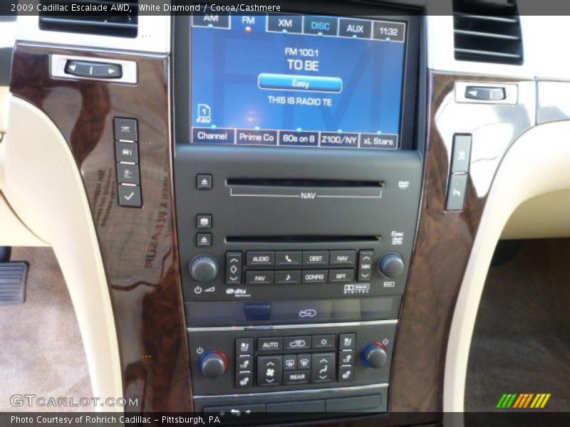 White Diamond / Cocoa/Cashmere 2009 Cadillac Escalade AWD
