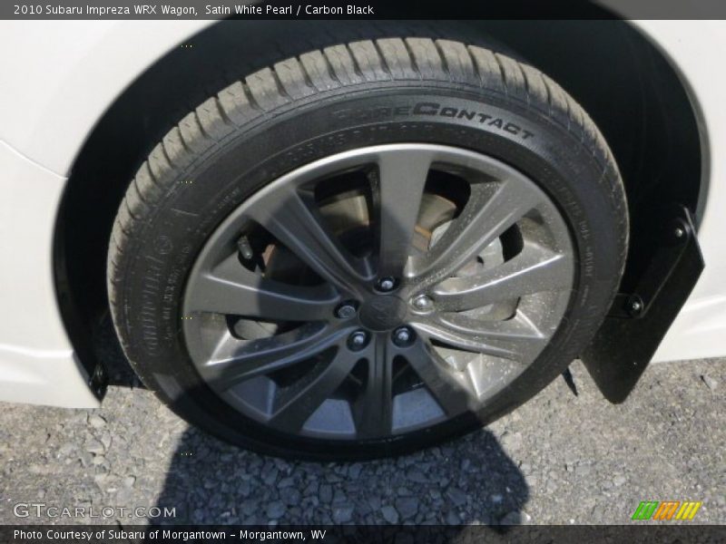 Satin White Pearl / Carbon Black 2010 Subaru Impreza WRX Wagon