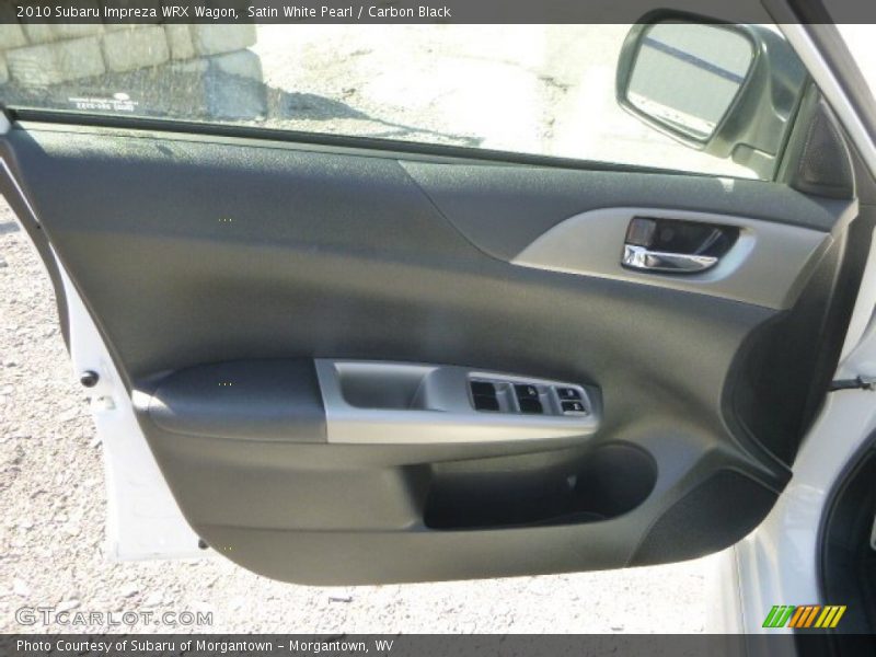 Satin White Pearl / Carbon Black 2010 Subaru Impreza WRX Wagon