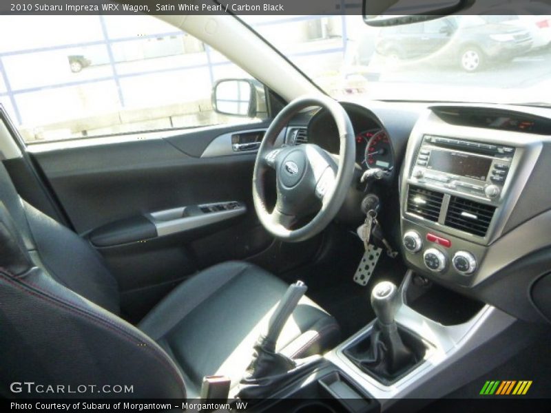 Satin White Pearl / Carbon Black 2010 Subaru Impreza WRX Wagon