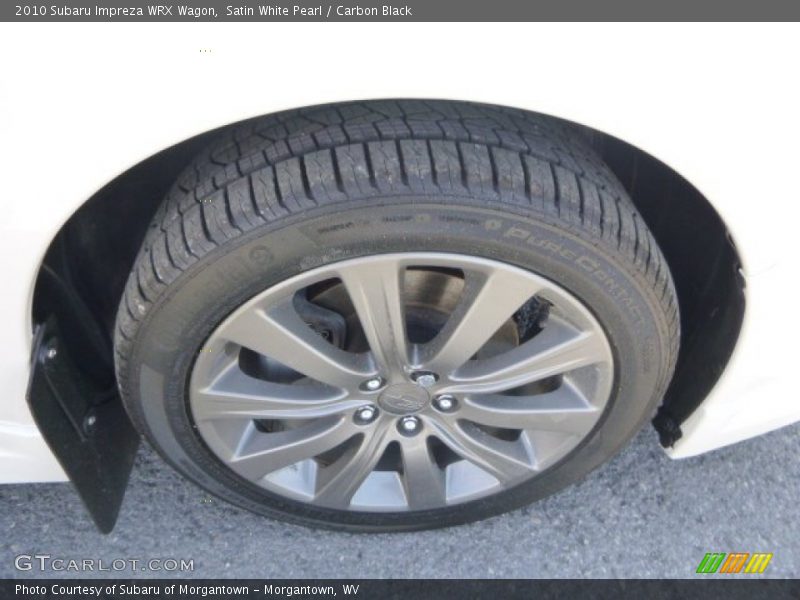 Satin White Pearl / Carbon Black 2010 Subaru Impreza WRX Wagon
